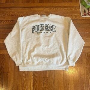 Y2K‎ Oversized Point Park University Crewneck